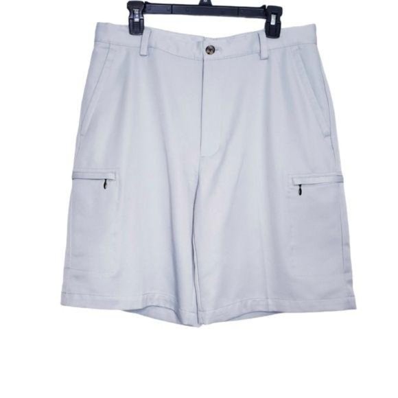 Izod Shorts | Izod Gray Perform X Golf Shorts Zipper Pockets 34 | Poshmark